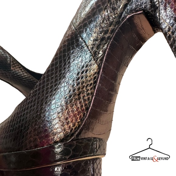 B Brian Atwood Ferguson Snake Skin Pumps - Picture 10 of 10